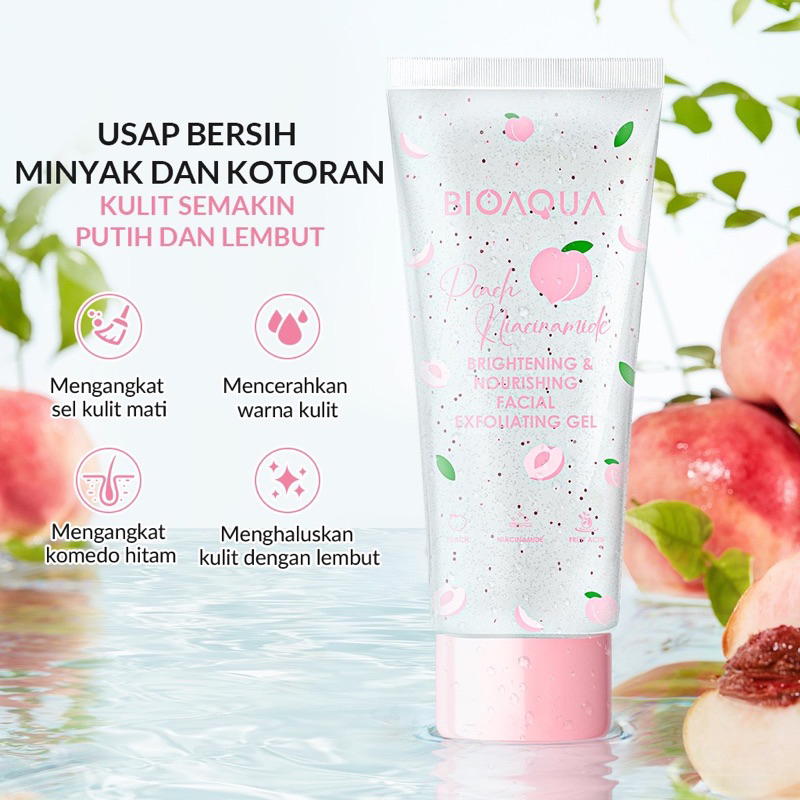 Jual BIOAQUA Scrub Wajah Peeling Gel Niacinamide Brightening & Smooth