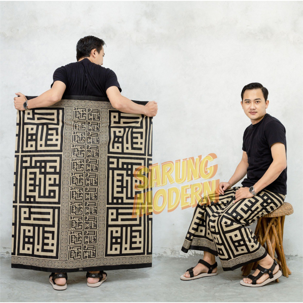 Sarung Pria Motif Kaligrafi Kufi Batik Palaikat Sarung Pondok Sarung Sholat Sarung Batik Pekalongan Kain Sarung Batik Murah Pekalongan