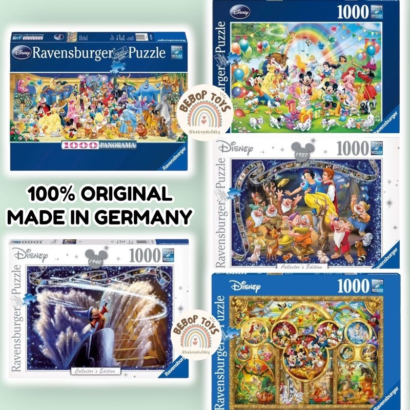 Jual RAVENSBURGER PREMIUM PUZZLE 1000 DISNEY PRINCESS PARTY MICKEY