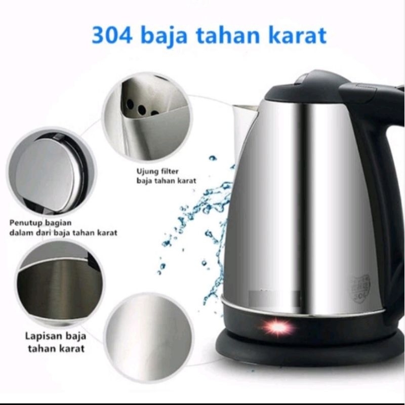 Jual Teko Listrik Scarlett 2 Liter Teko Pemanas Air Teko Listrik Shopee Indonesia 3324