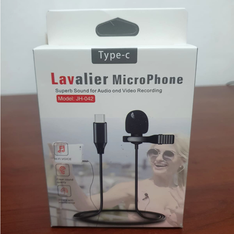 Jual Microphone Clip On USB Type C Mic Mini Smartphone HP Android