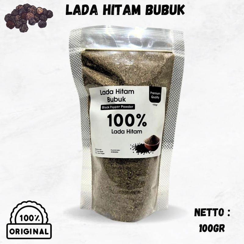 Jual LADA BUBUK 100gr ORIGINAL 100% || LADA HITAM MERICA BUBUK | Shopee
