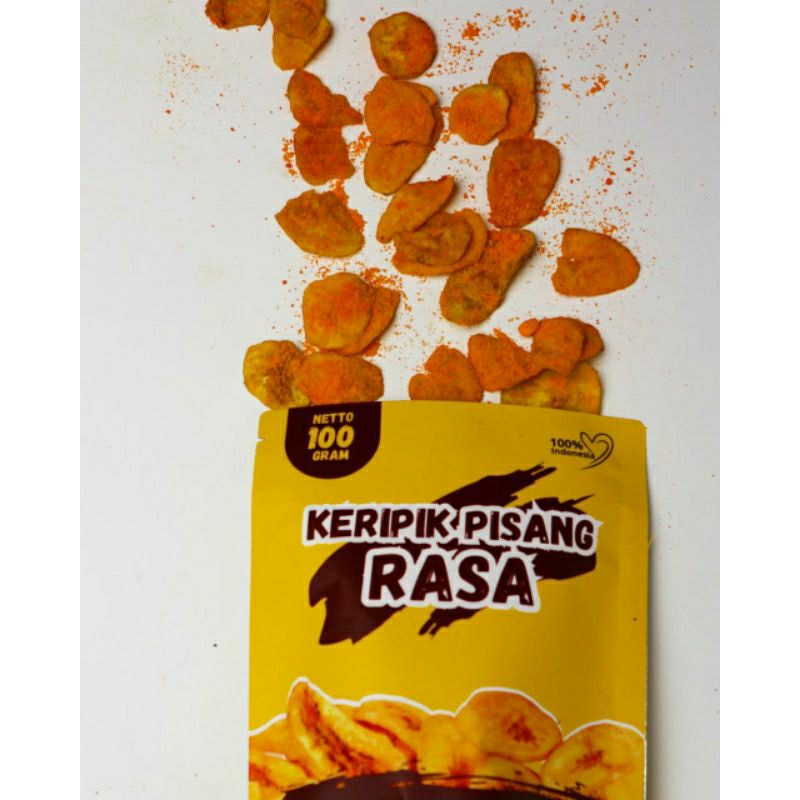 Jual KERIPIK PISANG RASA Cemilan Viral Varian Rasa Coklat Keju Greentea ...