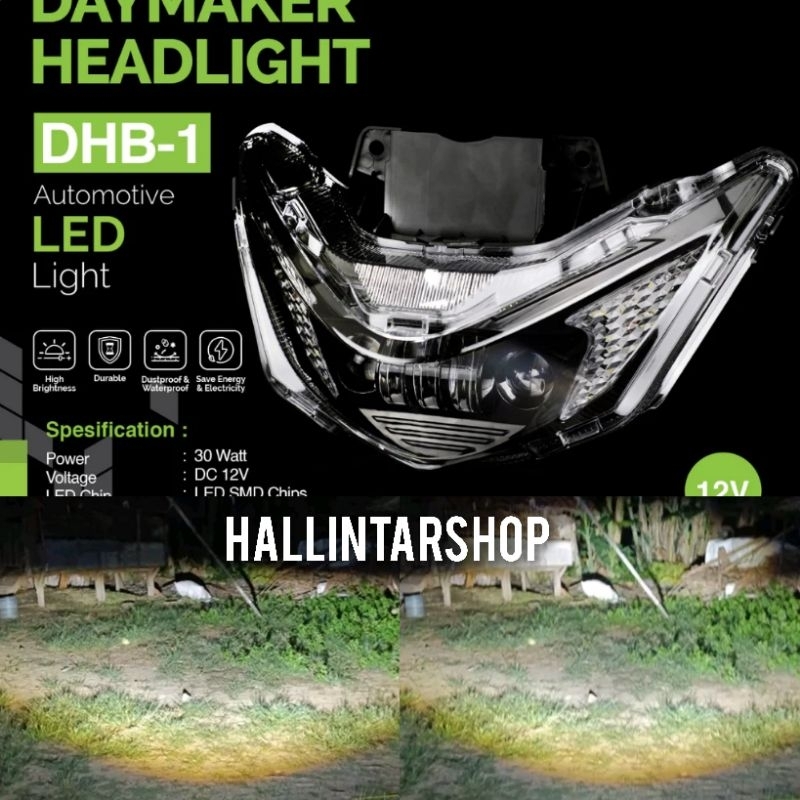 Jual LUXIMOS LAMPU DAYMAKER HEADLIGHT BEAT DELUXE TAHUN 20202023