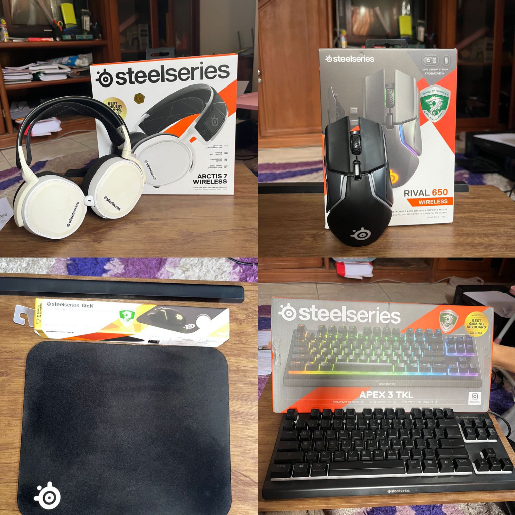 Jual Steelseries Gear Arctis 7 White Headset Rival 650 RGB Wireless Gaming Mouse Apex 3 TKL RGB