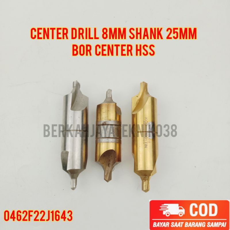 Jual Center Drill 8mm Shank 25mm Bor Center HSS Merek campur Okabe Yamawa Shopee Indonesia