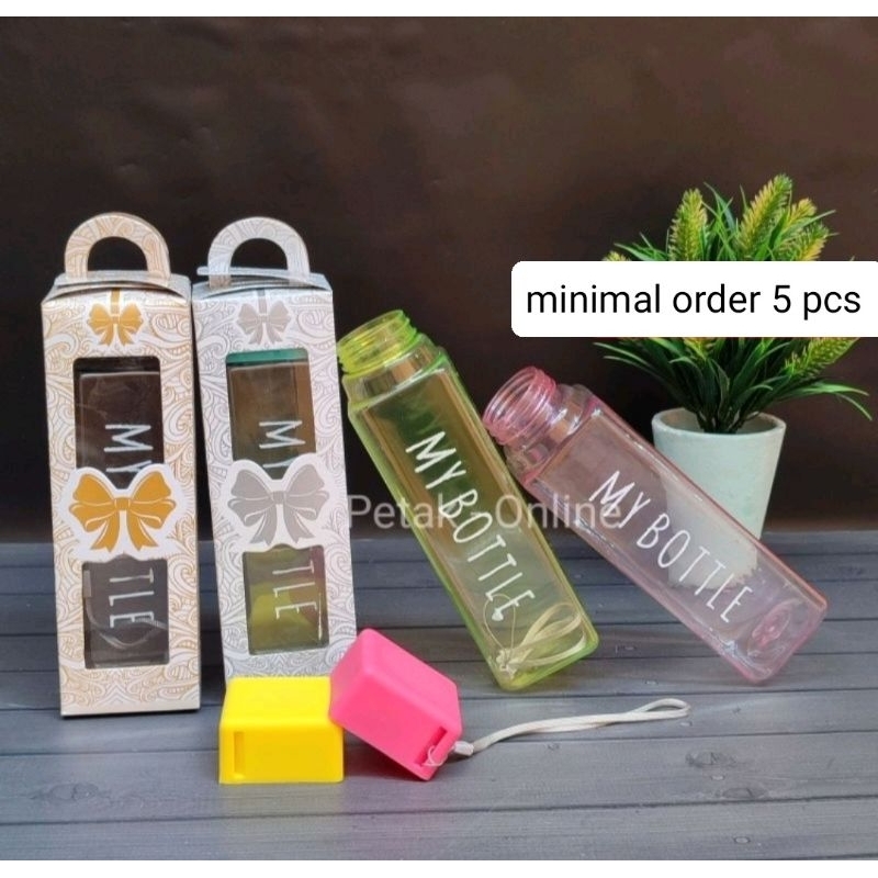 Jual My Bottle Kotak Botol Minum Plastik Kemasan Box Tenteng Batik Shopee Indonesia 0670