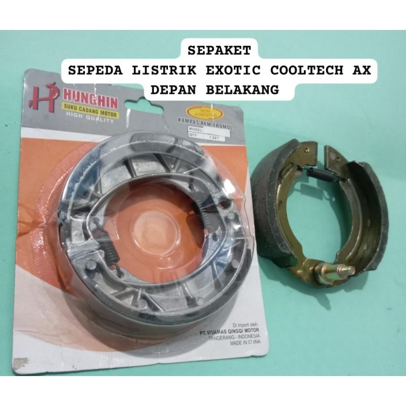 Jual KAMPAS REM SEPEDA LISTRIK EXOTIC COOLTECT AX ( SEPAKET ) | Shopee ...