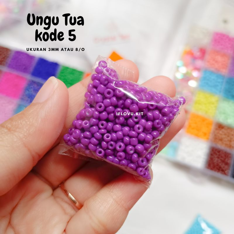 Jual Manik Manik 3mm 8/o Pasir Untuk Cincin Gelang Kalung | Mote Pasir ...