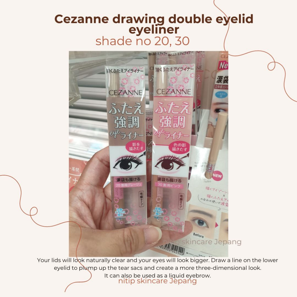 Jual cezanne drawing double eyelid eyeliner original JAPAN Shopee Indonesia