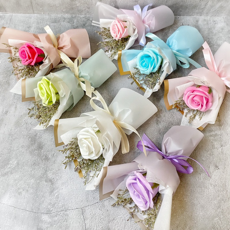 Jual Echiiglo Hana single soap bouquet / buket mini bunga sabun kado