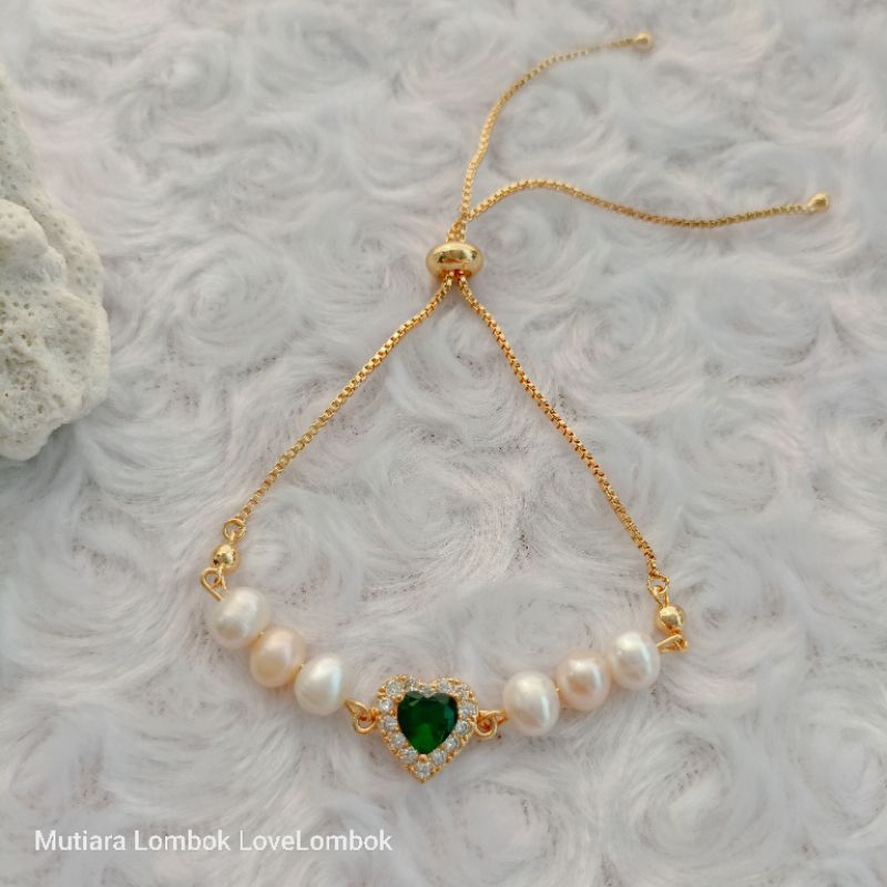 Jual Gelang serut Terbaru Mutiara Asli LombokGelang Fashion Korea