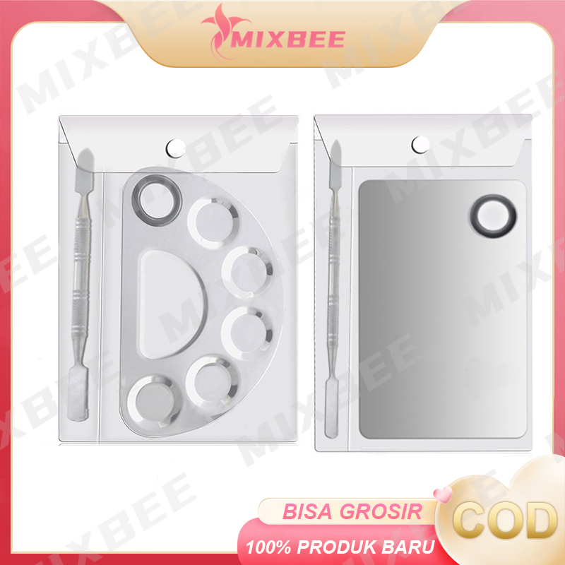 Jual Mixing Pallete Stainless Steel Alat Pencampur Makeup Foundation