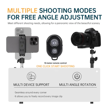 Tripod Handphone 2 Meter Besi Plus Mini Ball Head Free Holder Hp Free Tomsis Remote Bluetooth