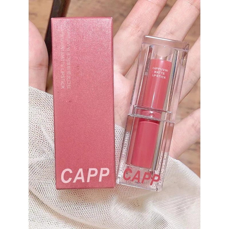 Jual CAPPUVINI PINK MATTE Lipstick 6 Warna Nude Pink Mosturizing ...