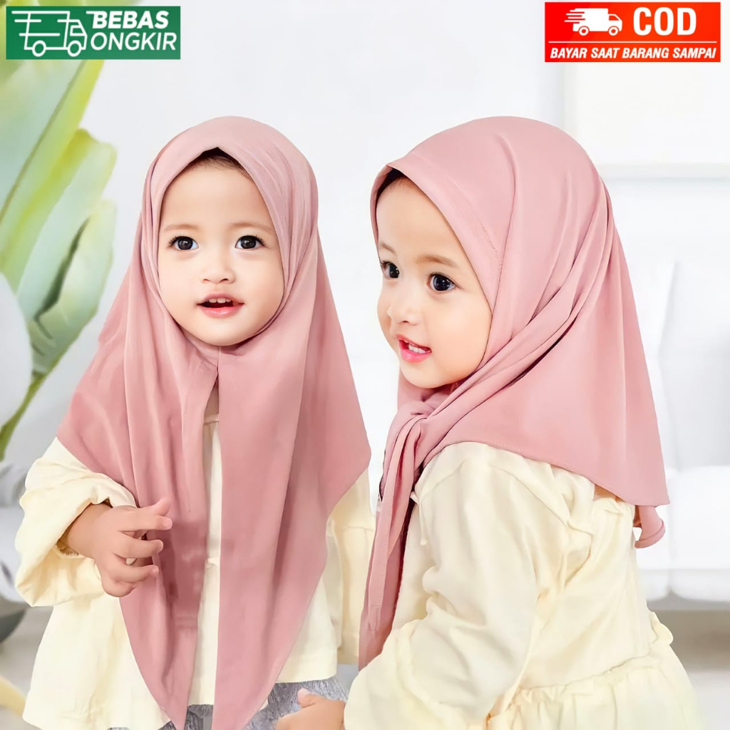 Jual Jilbab Segitiga Anak Instan Masha Jersey - Kerudung Instan Anak ...