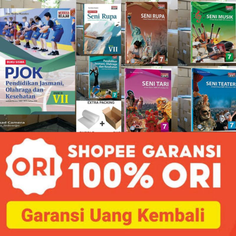 Jual Buku Siswa Kelas 7 SMP / MTS Kurikulum Merdeka Pjok, Seni Rupa ...