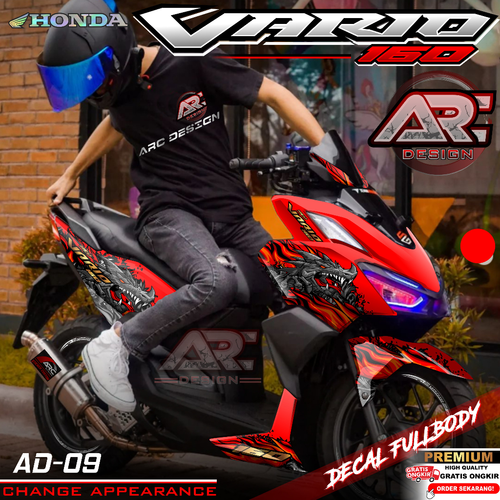 Jual (COD) TERBARU Decal Sticker Vario 160 2022 2023 2024 Full body