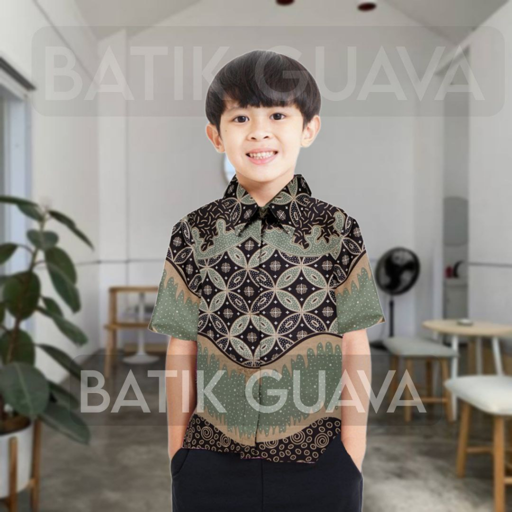 Jual BATIK GUAVA - Terbaru Couple Sweet Batik Ayah dan Anak Motif ...