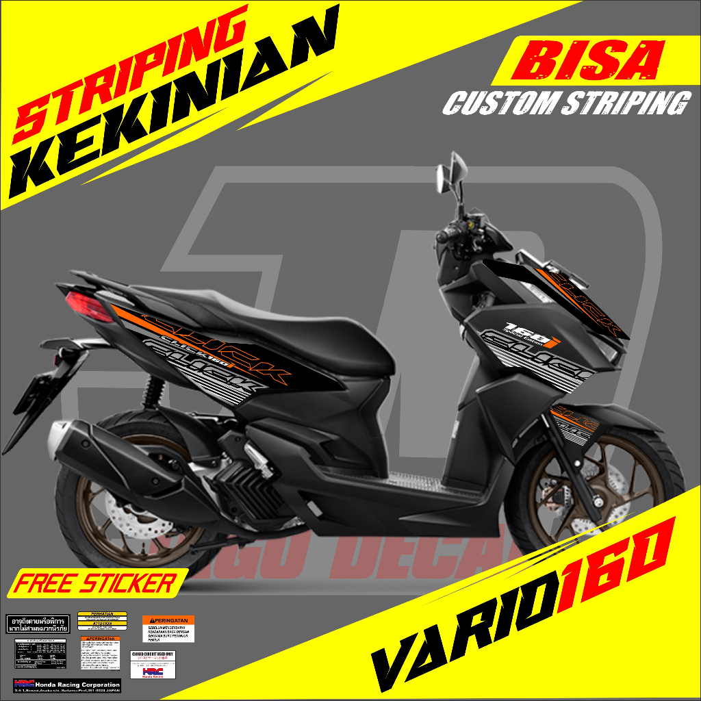 Jual striping custom vario 160 new design vol011 | Shopee Indonesia