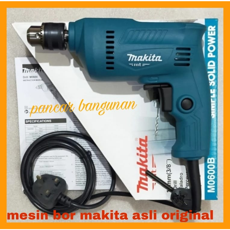 Jual MESIN BOR MAKITA M0600B 10MM - MESIN BOR TANGAN LISTRIK - BOR ...