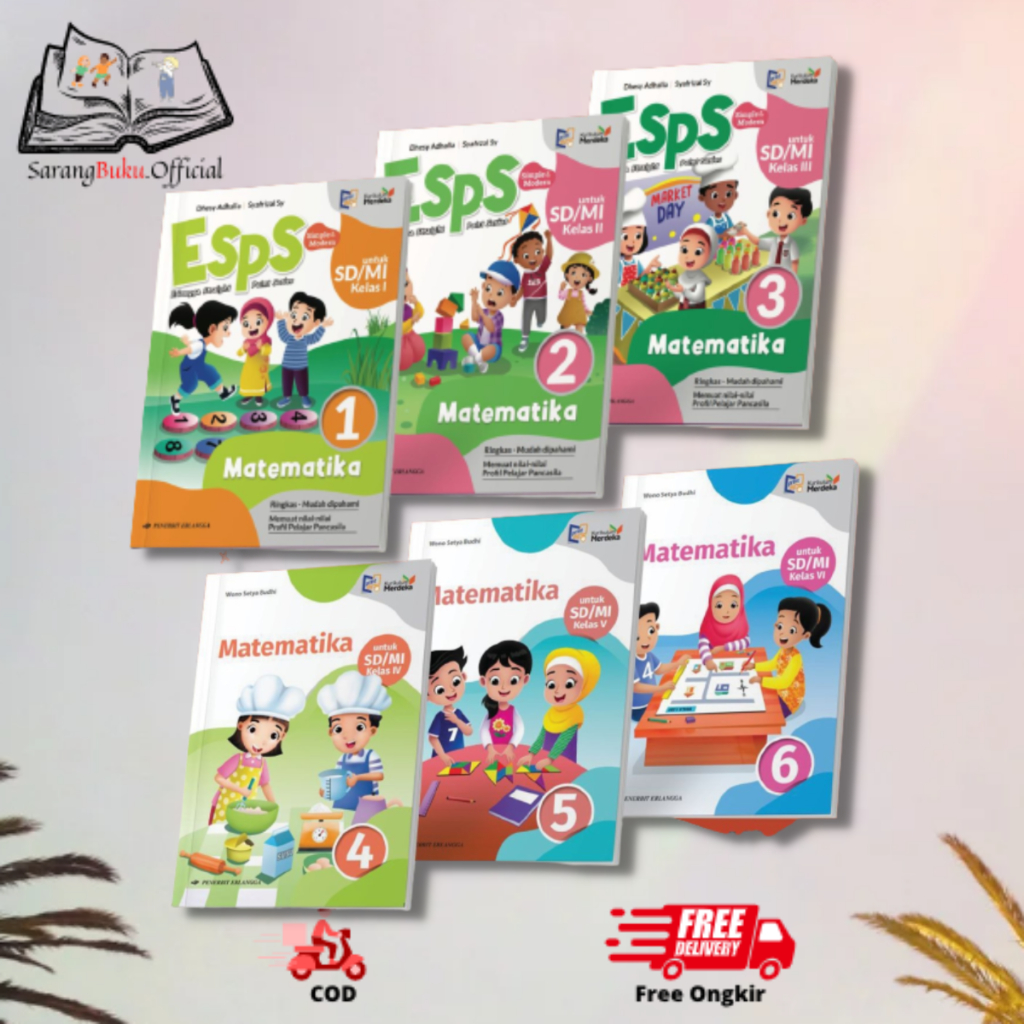 Jual BUKU ESPS MATEMATIKA SD/MI KURIKULUM MERDEKA Kelas 1,2, 3, 4, 5 ...