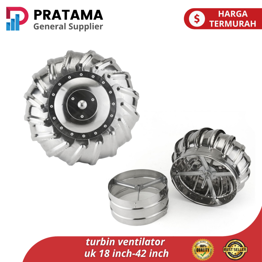 Jual Turbin Ventilator proven full aluminium Exhaust Fan Roof Ventilasi ...