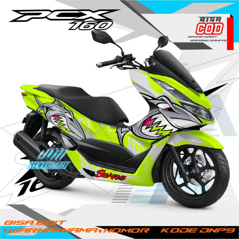 Jual Sticker Decal Full Body Pcx Motif Sharks Variasi Banyak