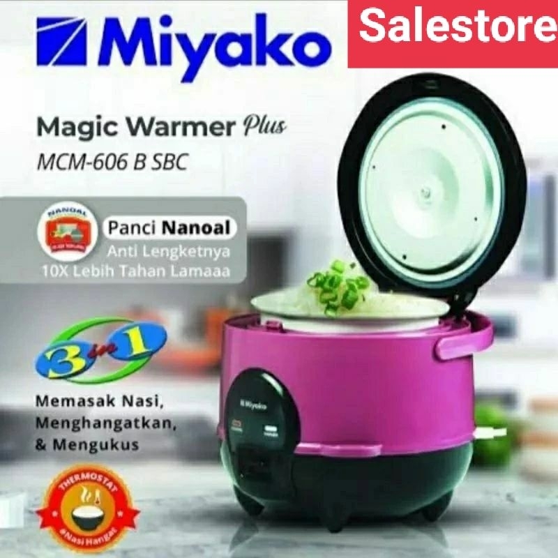 Jual Magicom Miyako Mcm 606 B Sbc 06l Rice Cooker Mcm Miyako 606b Sbc Shopee Indonesia 6284