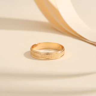 Lanme Jewelry Cincin Titanium Buram Wanita Asli Anti Karat Aksesoris Perhiasan Korea LM031