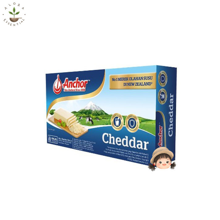 Jual Anchor Cheddar Block Cheese 150gr Keju Cheddar Asli New Zealand