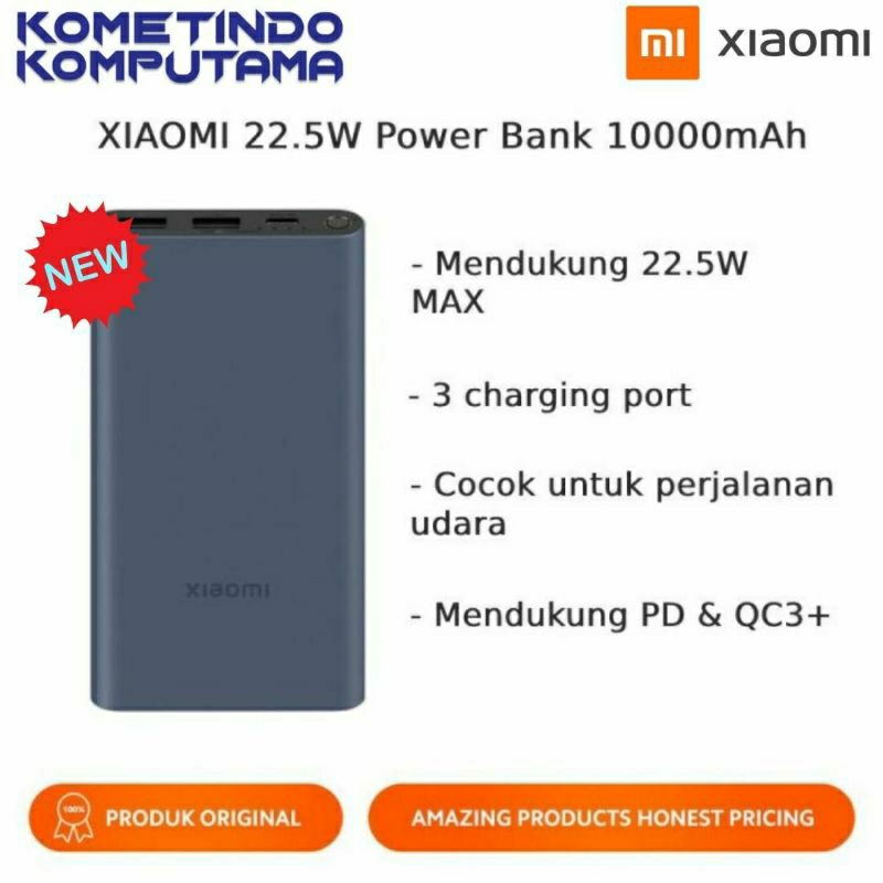 Jual 10000mAh Redmi 22.5w Fast Charge Power Bank CHARGING Original ...