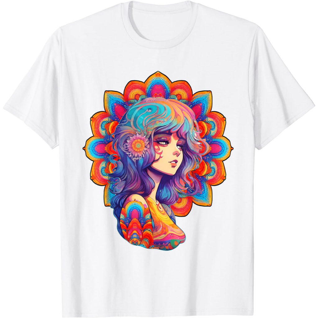 Jual Baju Kaos Distro Psychedelic Nude Art Handdrawn Abstract Art