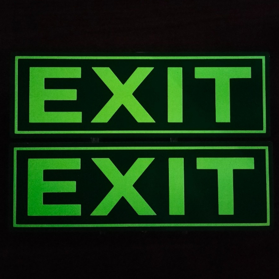 Jual Jalur Evakuasi Exit Sign Akrilik Glow In The Dark X Cm Shopee Indonesia