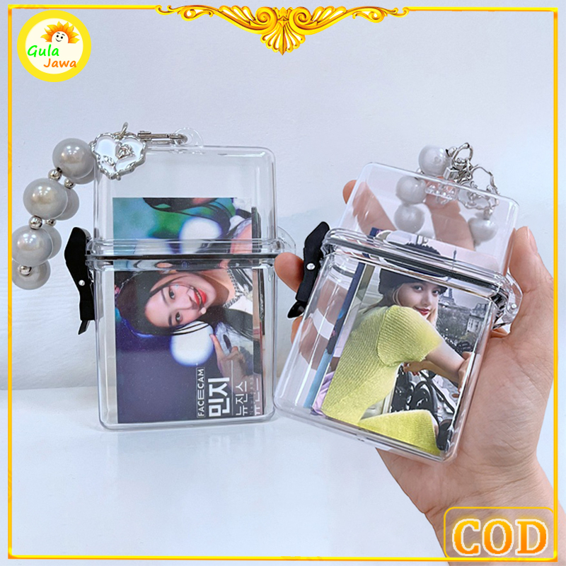 Jual [Hot] Transparan Plastik Portabel Kpop Photocards Holder Kotak