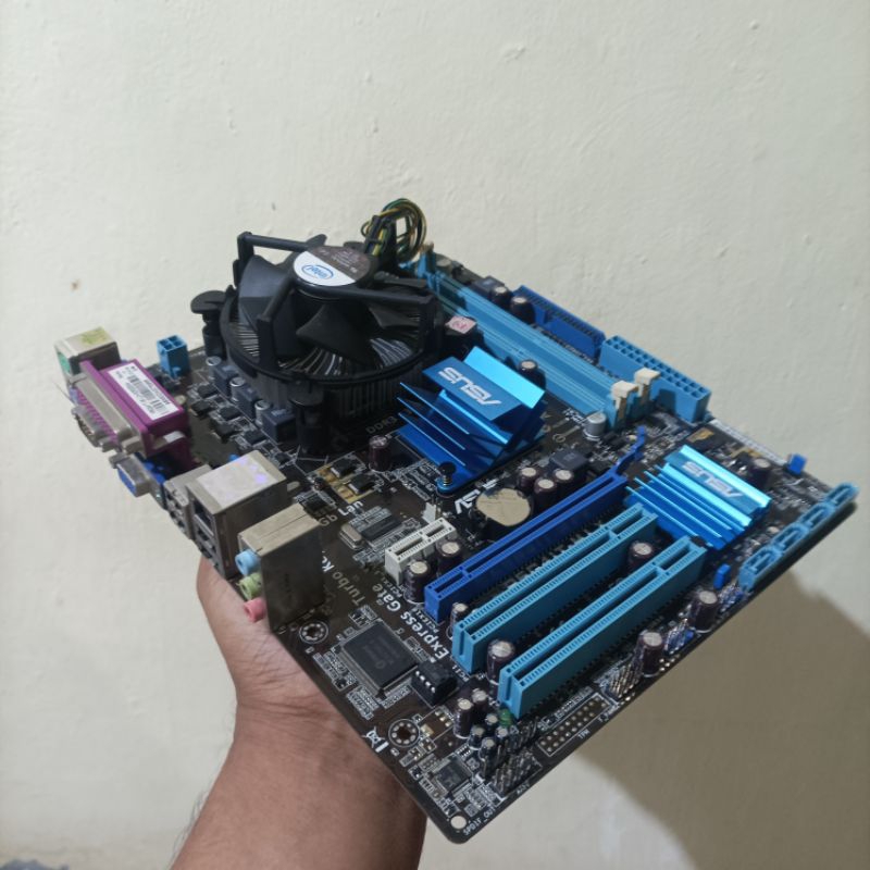 Jual Mobo Mainboard G41 Asus + Core 2 Duo + fan + Ram 4GB Shopee Indonesia