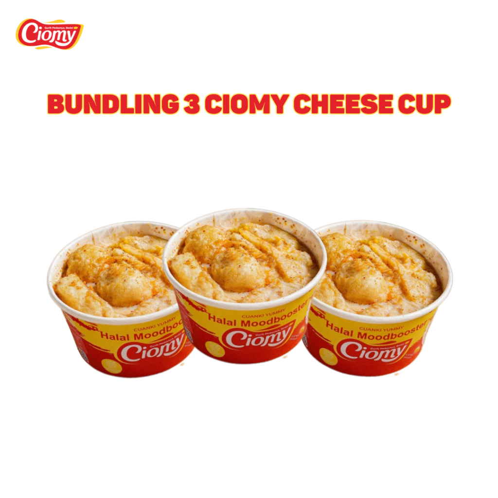 Jual 𝐂𝐈𝐎𝐌𝐘 Paket Bundling 3 Cuanki Cheese Cup Reguler Shopee Indonesia