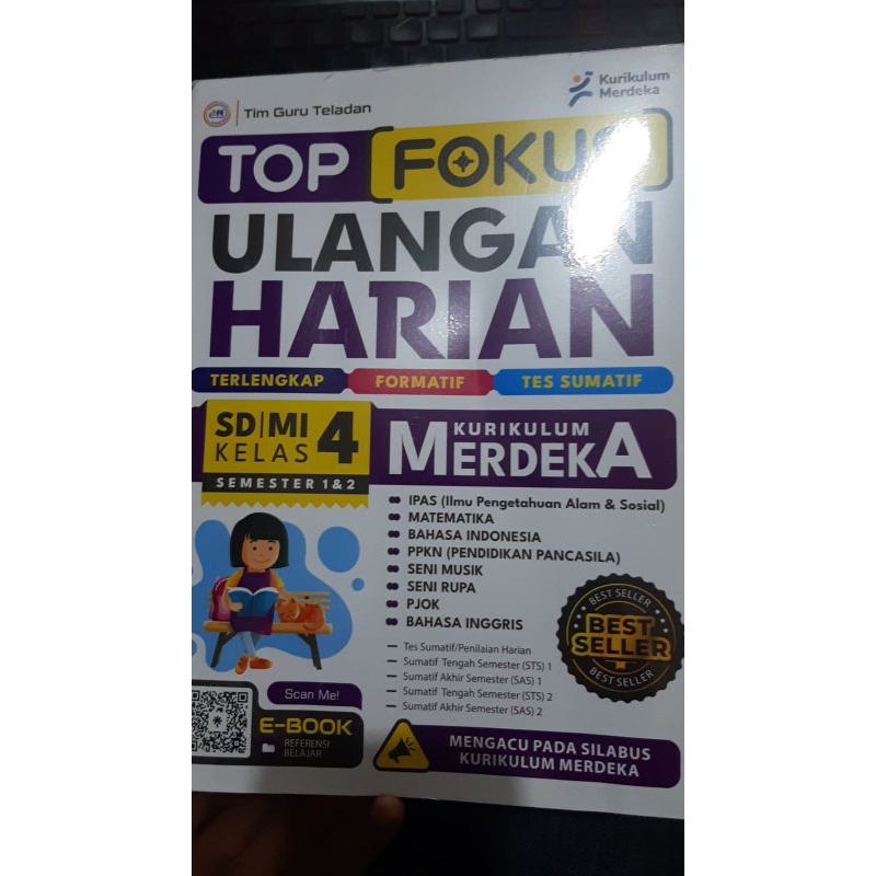 Jual BUKU TOP FOKUS ULANGAN HARIAN SD KELAS 4 KURIKULUM MERDEKA ...