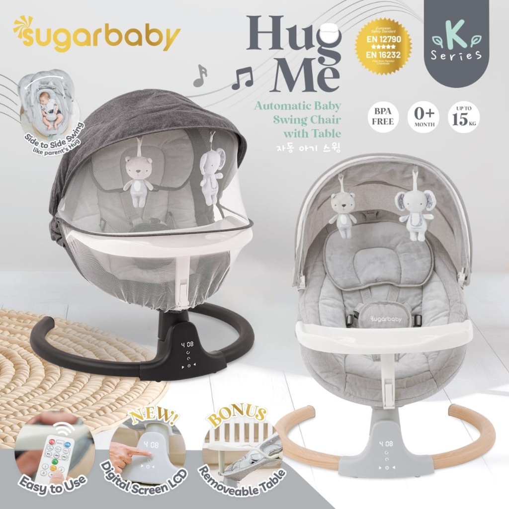 Jual Sugarbaby Hug Me Automatic Baby Swing Chair With Table Hug Me K