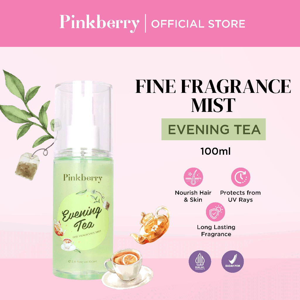 Jual PINKBERRY Hair & Body Mist Evening Tea Parfum Spray Rambut dan