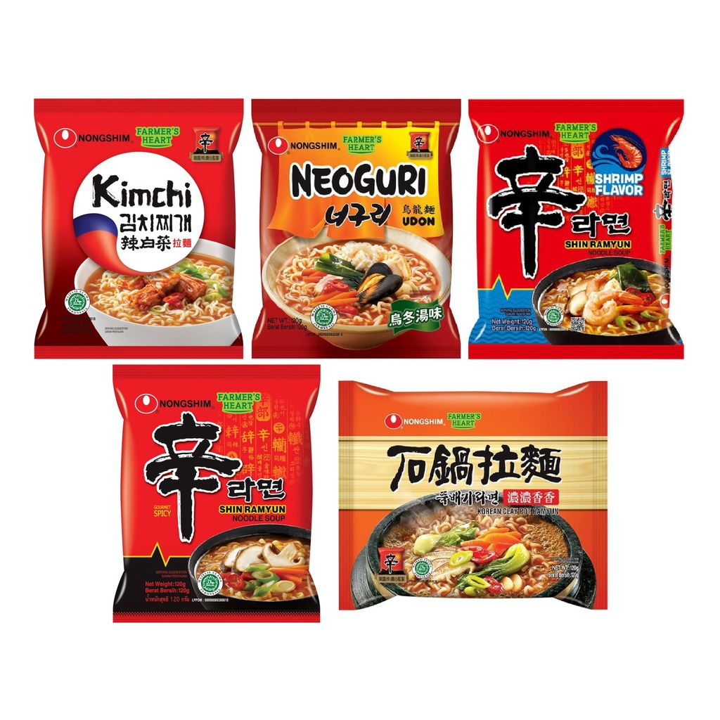Jual NONG SHIM Nongshim Shin Ramyun Mie Instant Korea 120g | Shopee ...