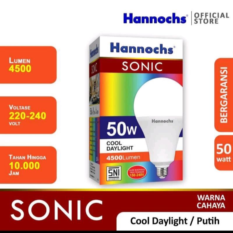 Jual Lampu Led Hannochs Sonic Watt Shopee Indonesia