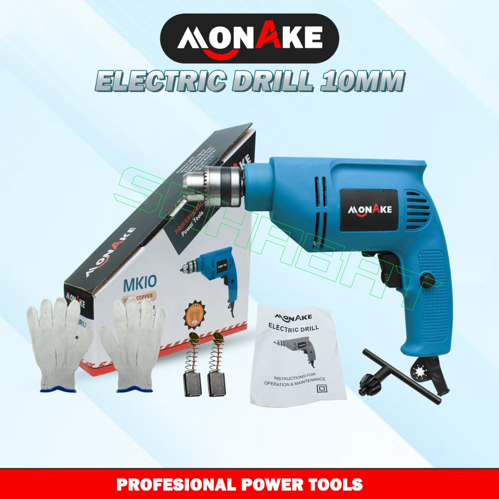 Jual Promo Mikayo Mesin Bor Kayu Dan Besi Bor Mm Set Bolak Balik Bor Listrik Impact Drill