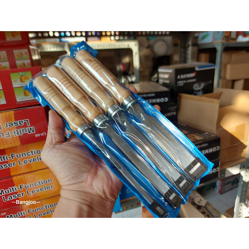 Jual Alat Pahat Set Pcs Tatah Kayu Lurus Ketam Cungkil Kayu Wood Chisel Set Besttools Shopee