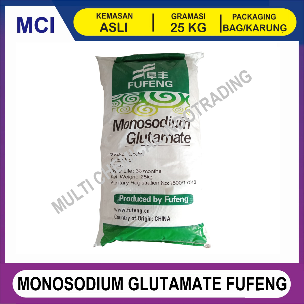 Jual MONOSODIUM GLUTAMATE MSG FUFENG 20-40 MESH - 1 BAG 25 KG / VETSIN ...