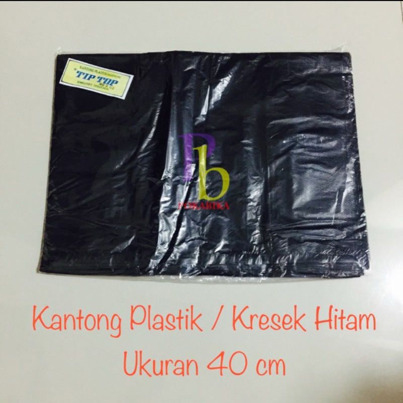 Jual Kantong Plastik Kresek Hitam Ukuran 40 Cm Kresek Sampah Isi 30 Lembar Shopee Indonesia