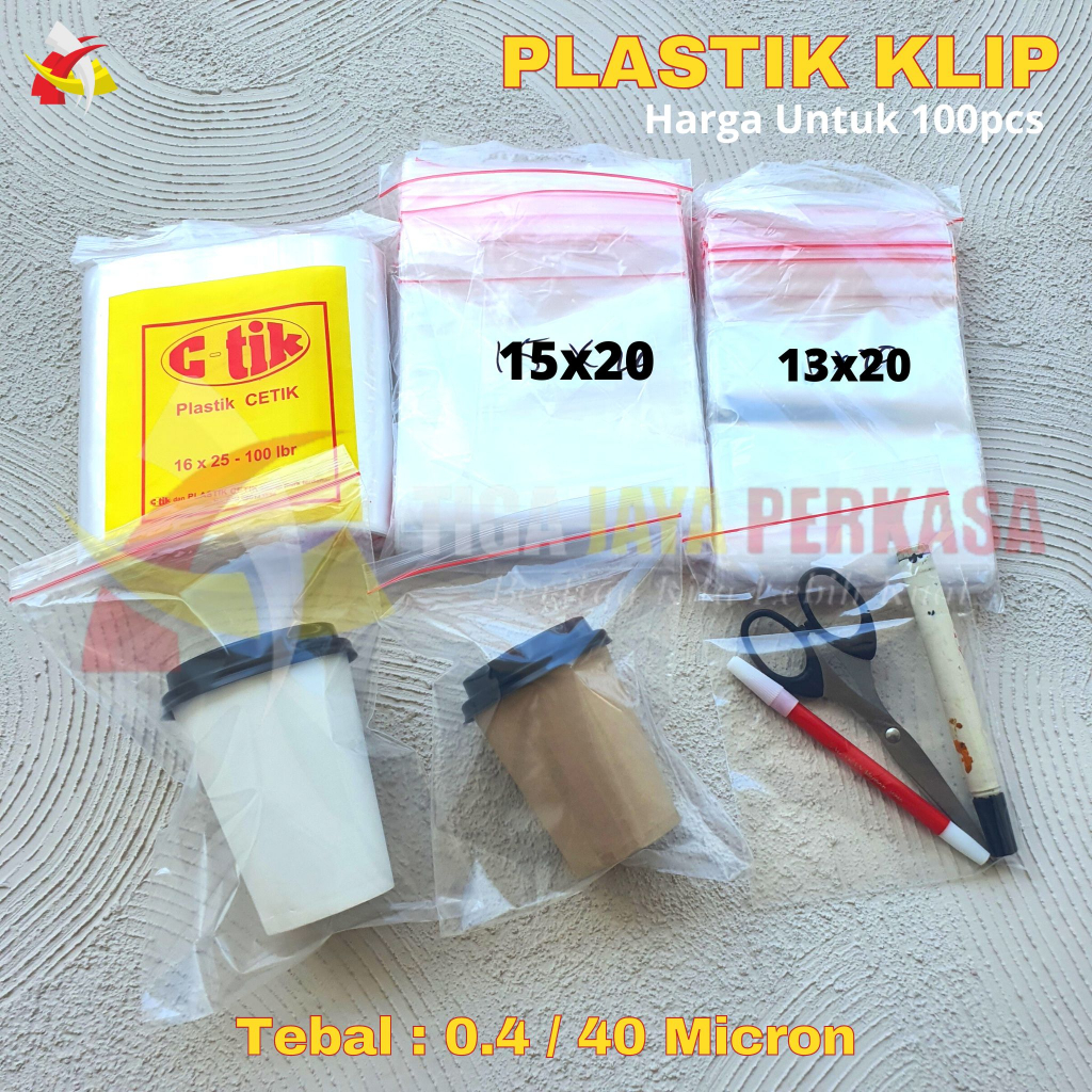 Jual Kantong Plastik Klip Ziplock Bening Ctik Pe Klip Besar Tebal Zip Lock Clip Seal Zipper 1239