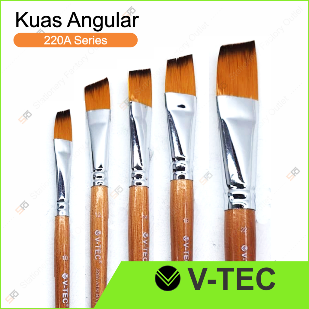 Jual Kuas Lukis Angular V Tec A Satuan Agular Paint Brush Sfo