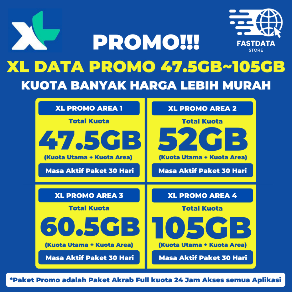 Jual PAKET DATA XL XTRA COMBO FLEX SUPER MURAH PROSES CEPAT Shopee