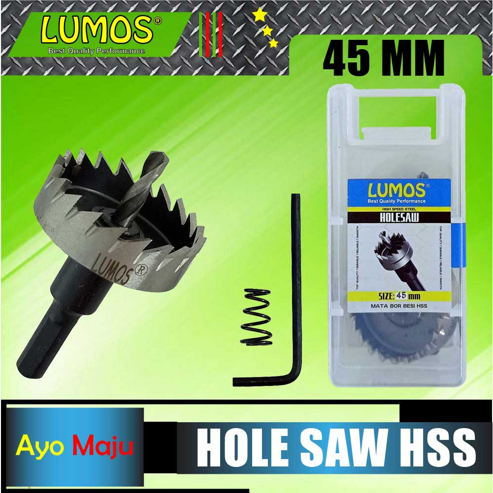 Jual Hole Saw Hss Lumos Mm Holesaw Besi Mm Mata Bor Besi Mm Hss Shopee Indonesia